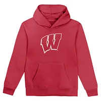 Toddler Red Wisconsin Badgers Team Banner Fleece Pullover Hoodie