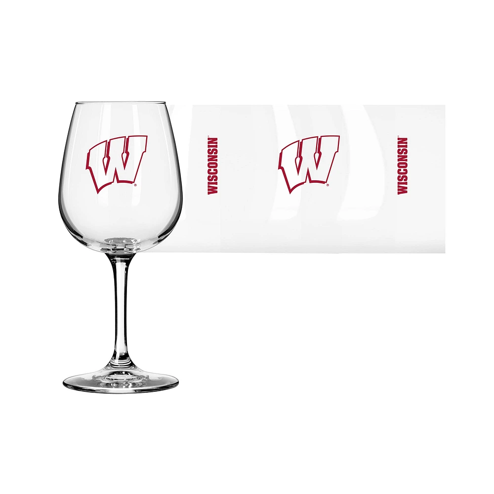 Wisconsin Badgers 12oz. Gameday Stemmed Wine Glass