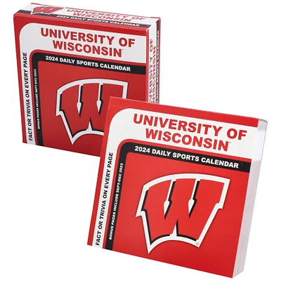 Calendrier de boîte 2024 des blaireaux du Wisconsin