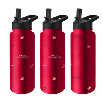 Wisconsin Badgers 34oz. Steep and Repeat Quencher Bottle