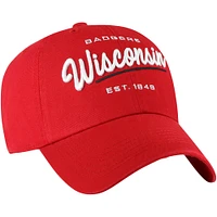 Women's '47 Red Wisconsin Badgers Sidney Clean Up Adjustable Hat