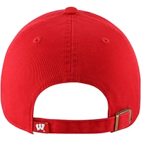 Women's '47 Red Wisconsin Badgers Sidney Clean Up Adjustable Hat
