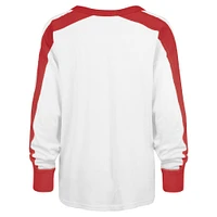 Women's '47 White Wisconsin Badgers Premier Caribou Long Sleeve T-Shirt