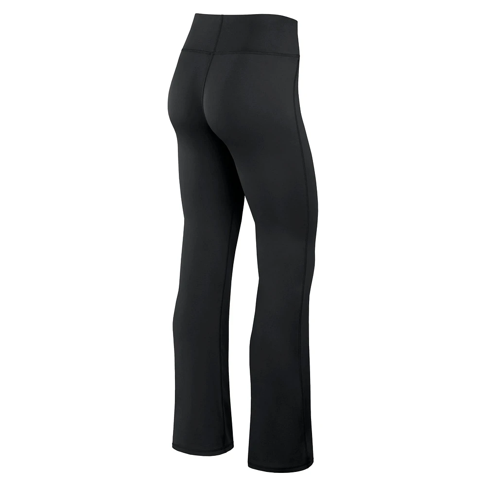 Women's Fanatics Black Wisconsin Badgers Training Camp Maxed Out Flare Leggings
