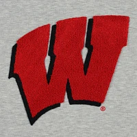 Women's Gameday Couture Ash Wisconsin Badgers It To Win Sporty Mock Neck Pullover Sweatshirt