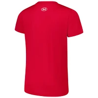 Women's Under Armour Red Wisconsin Badgers Performance T-Shirt