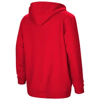 Youth Colosseum Red Wisconsin Badgers 2-Hit Team Pullover Hoodie