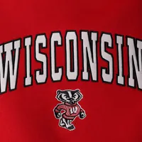 Youth Colosseum Red Wisconsin Badgers 2-Hit Team Pullover Hoodie