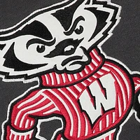 Sweat à capuche avec grand logo des blaireaux du Wisconsin, stade athlétique pour jeunes