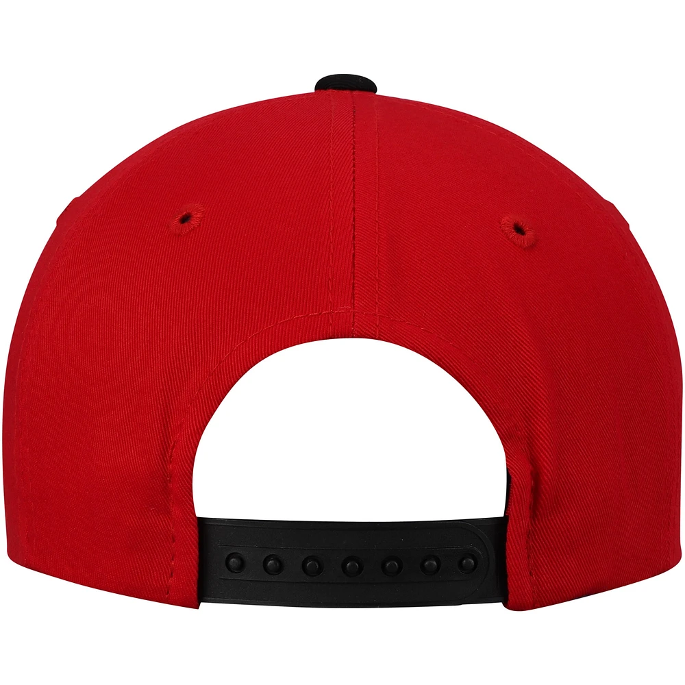 Youth Top of the World Red Wisconsin Badgers Maverick Snapback Adjustable Hat