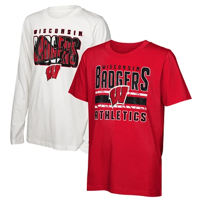 Ensemble de t-shirts the Mix pour jeunes Wisconsin Badgers