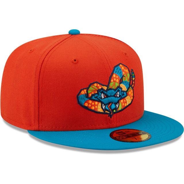 Casquette ajustée 59FIFTY Cascabeles De Wisconsin Copa La Diversion New Era orange/bleu sarcelle pour homme