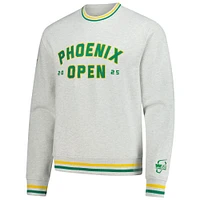 Men's Barstool Golf  Gray WM Phoenix Open Crewneck Sweatshirt