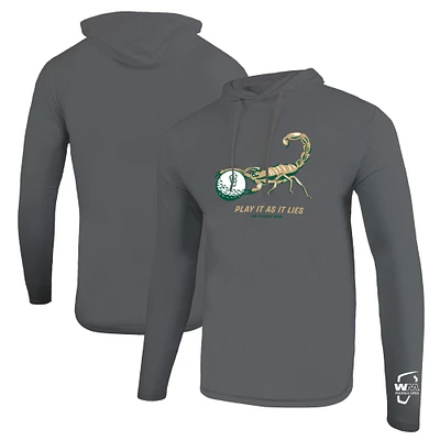 T-shirt à capuche manches longues pour hommes Ahead Grey 2024 WM Phoenix Open Marbella