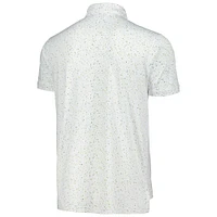 Men's Breezy Golf White WM Phoenix Open Splatter Polo