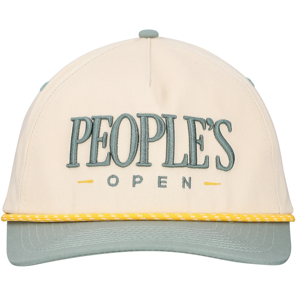 Chapeau ajustable en corde ouverte WM Phoenix pour homme, couleur crème