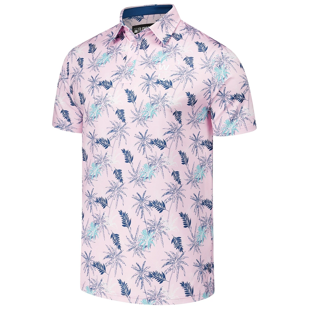Men's Flomotion Light Pink WM Phoenix Open Breezy Banks Polo