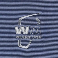Men's Peter Millar Navy WM Phoenix Open Perth Sugar Stripe Performance Quarter-Zip Top
