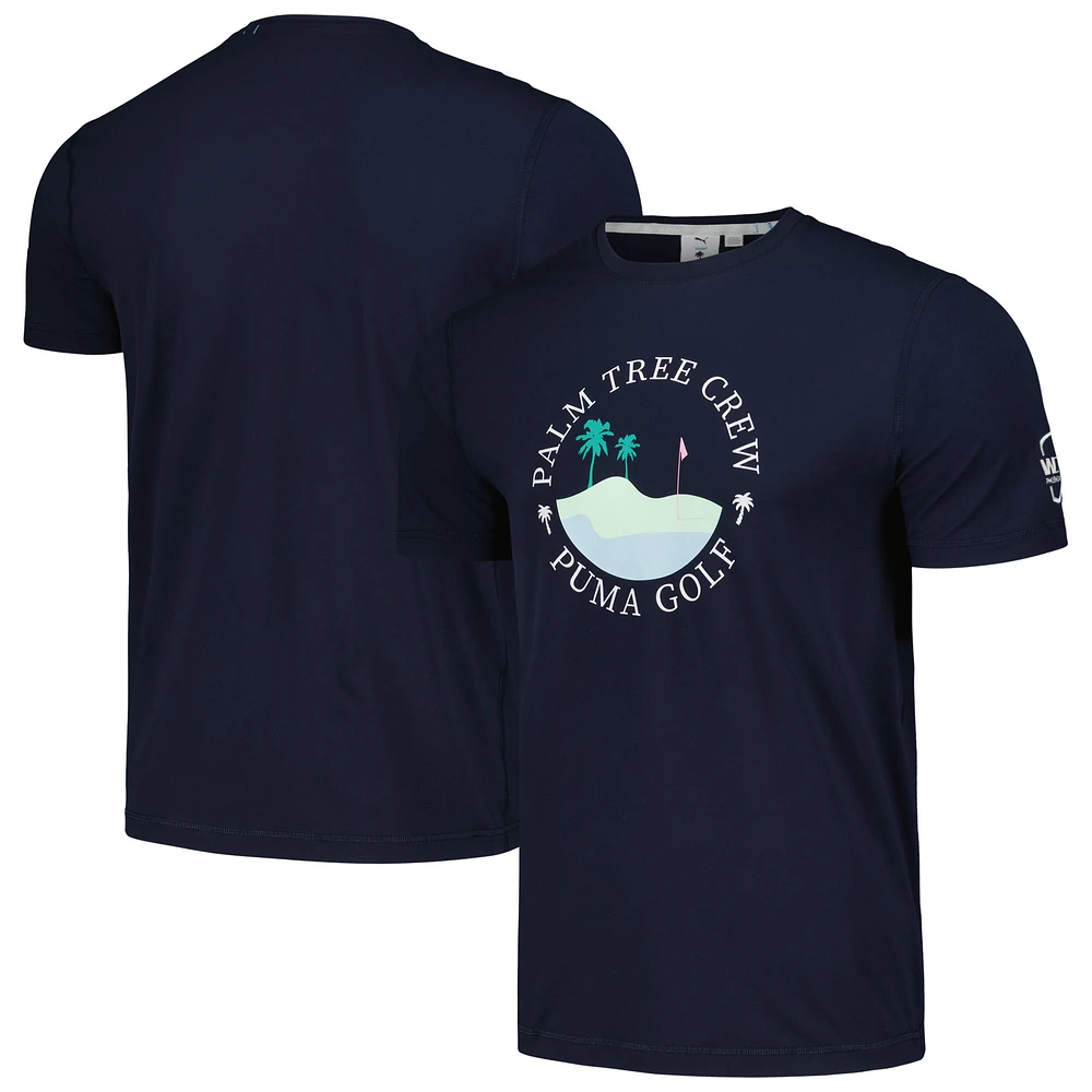 T-shirt CLOUDSPUN Puma x PTC bleu marine WM Phoenix Open Island pour hommes