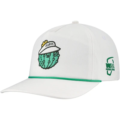 Chapeau ajustable unisexe Malbon Golf White WM Phoenix Open Cacti Buckets