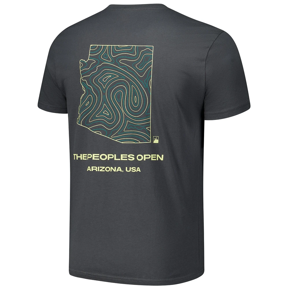 Unisex Flomotion Charcoal WM Phoenix Open Arizona T-Shirt