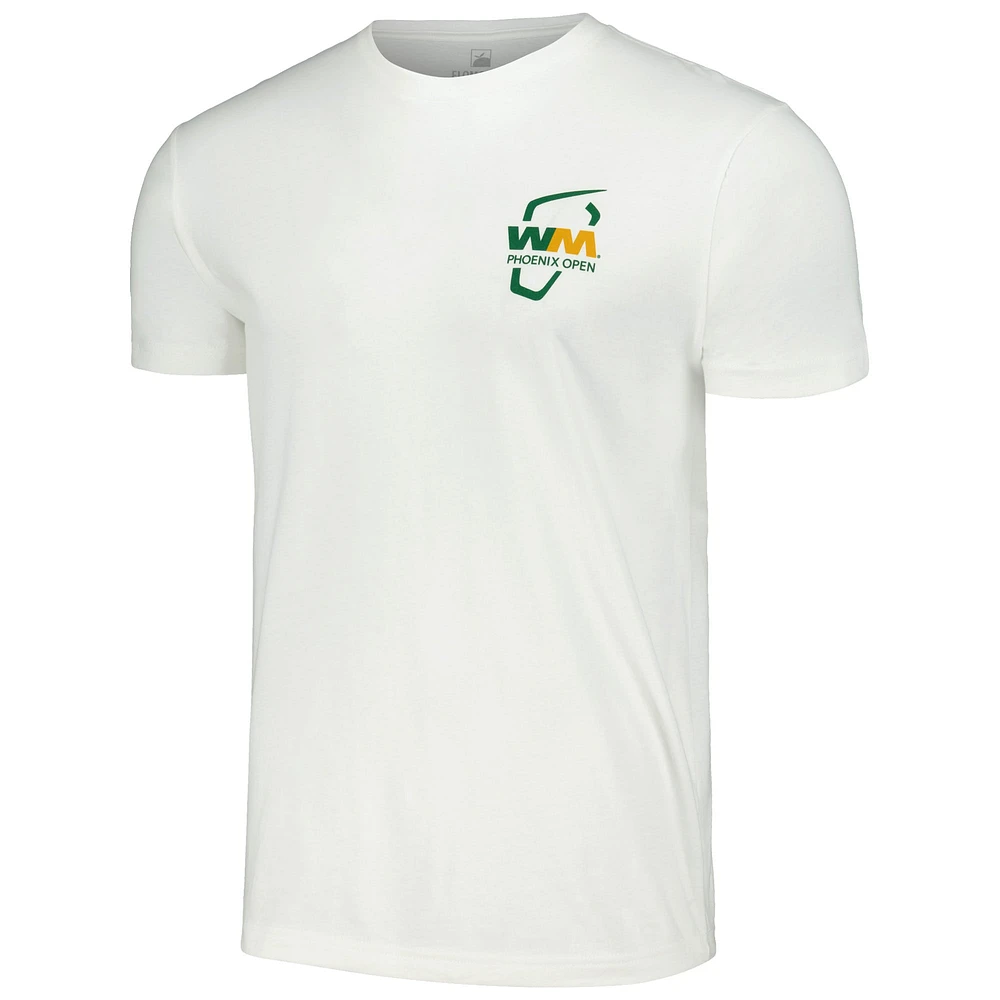 Unisex Flomotion White WM Phoenix Open Prickly Swing T-Shirt