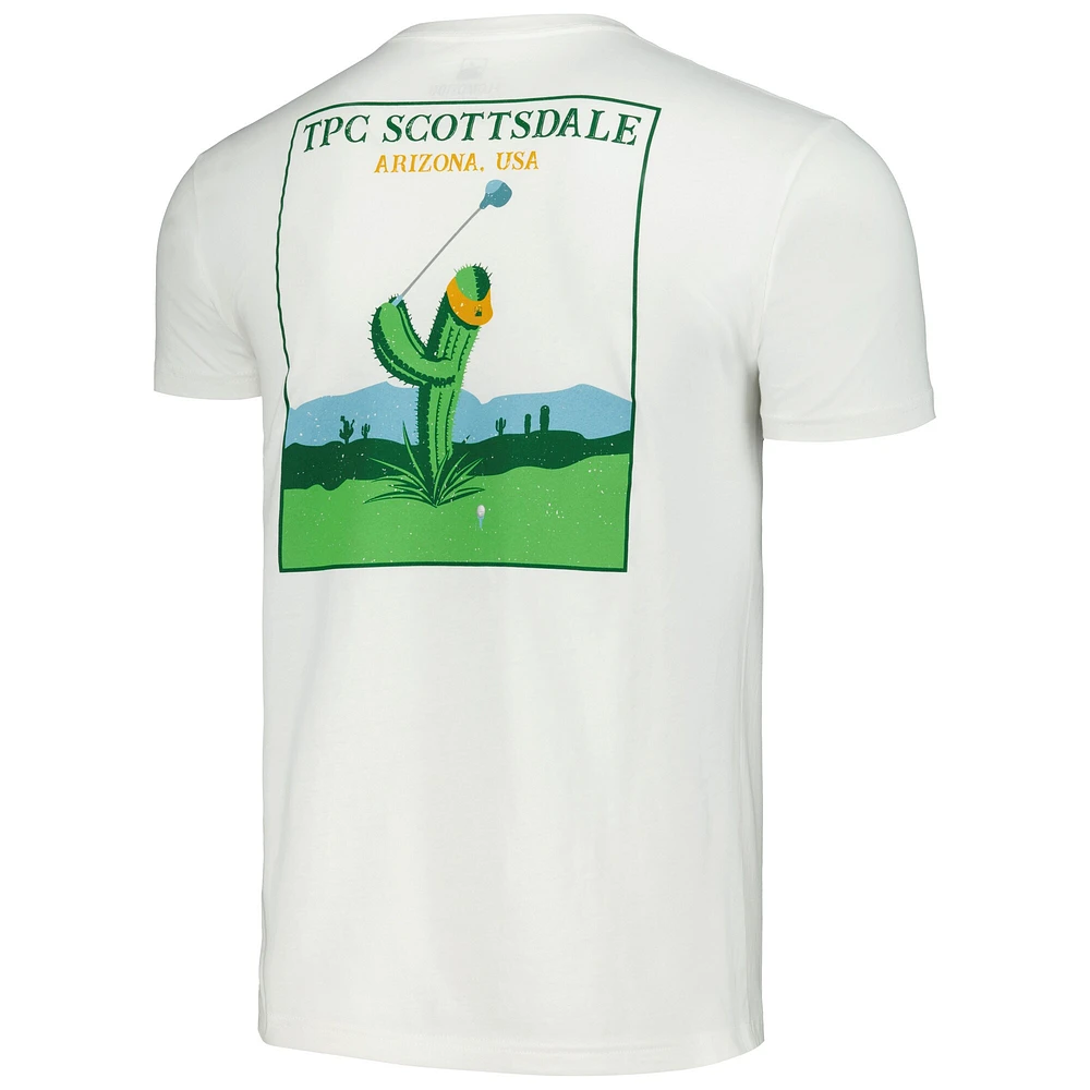 Unisex Flomotion White WM Phoenix Open Prickly Swing T-Shirt