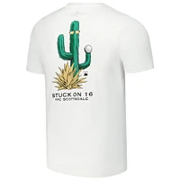Unisex Flomotion White WM Phoenix Open Stuck on 16 T-Shirt