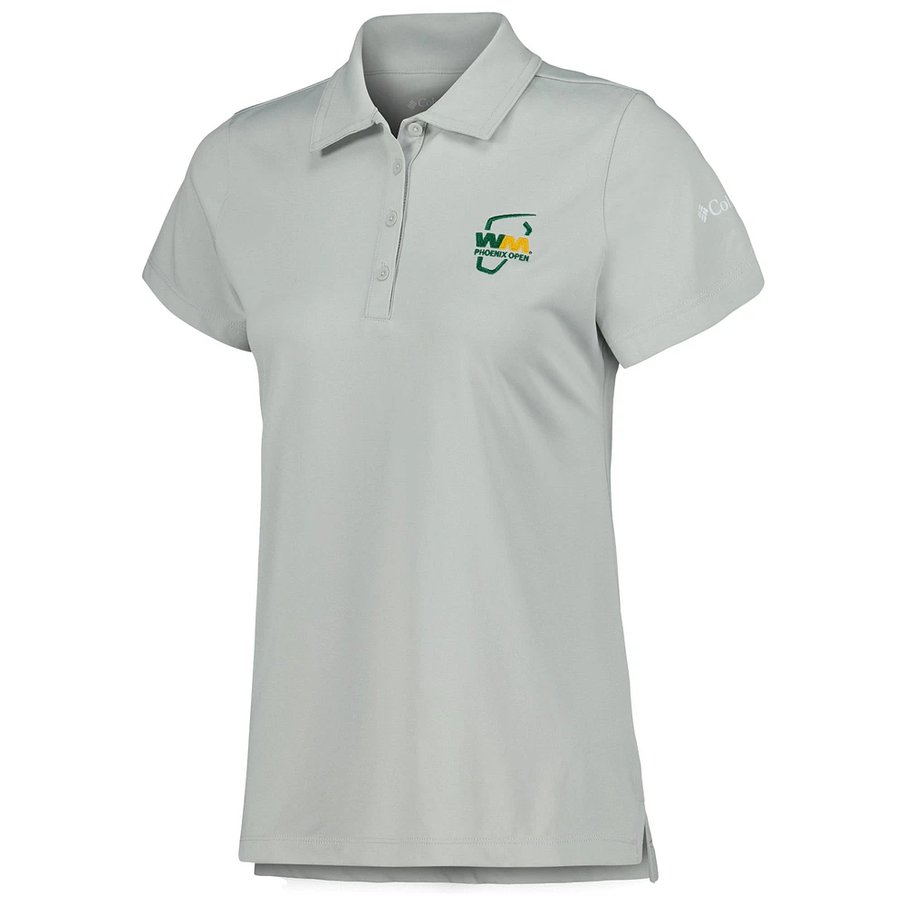 Women's Columbia Gray WM Phoenix Open Birdie Omni-Wick Polo