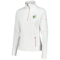 Women's Columbia White WM Phoenix Open Outward Nine Omni-Wick Raglan Quarter-Zip Jacket