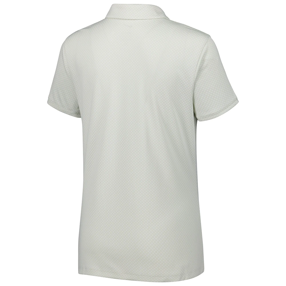 Women's Nike White WM Phoenix Open Victory Embossed Performance Notch Neck Polo
