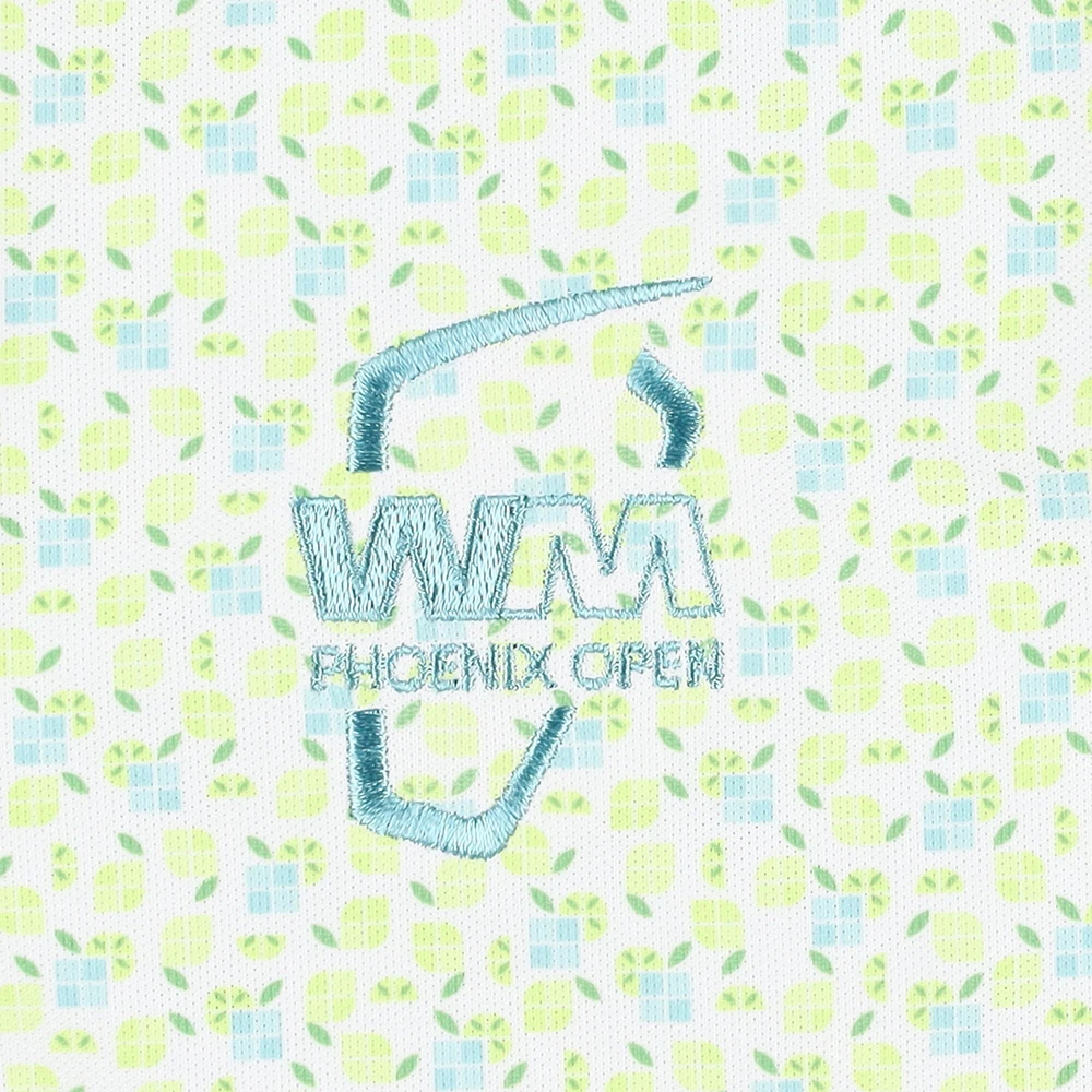 Polo sans manches en maille sport à bandes ouvertes Peter Millar White WM Phoenix pour femme