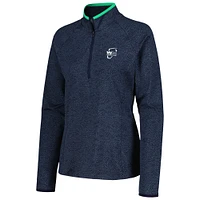 Women's Under Armour  Navy WM Phoenix Open T2 Green Shellrix Raglan Quarter-Zip Top