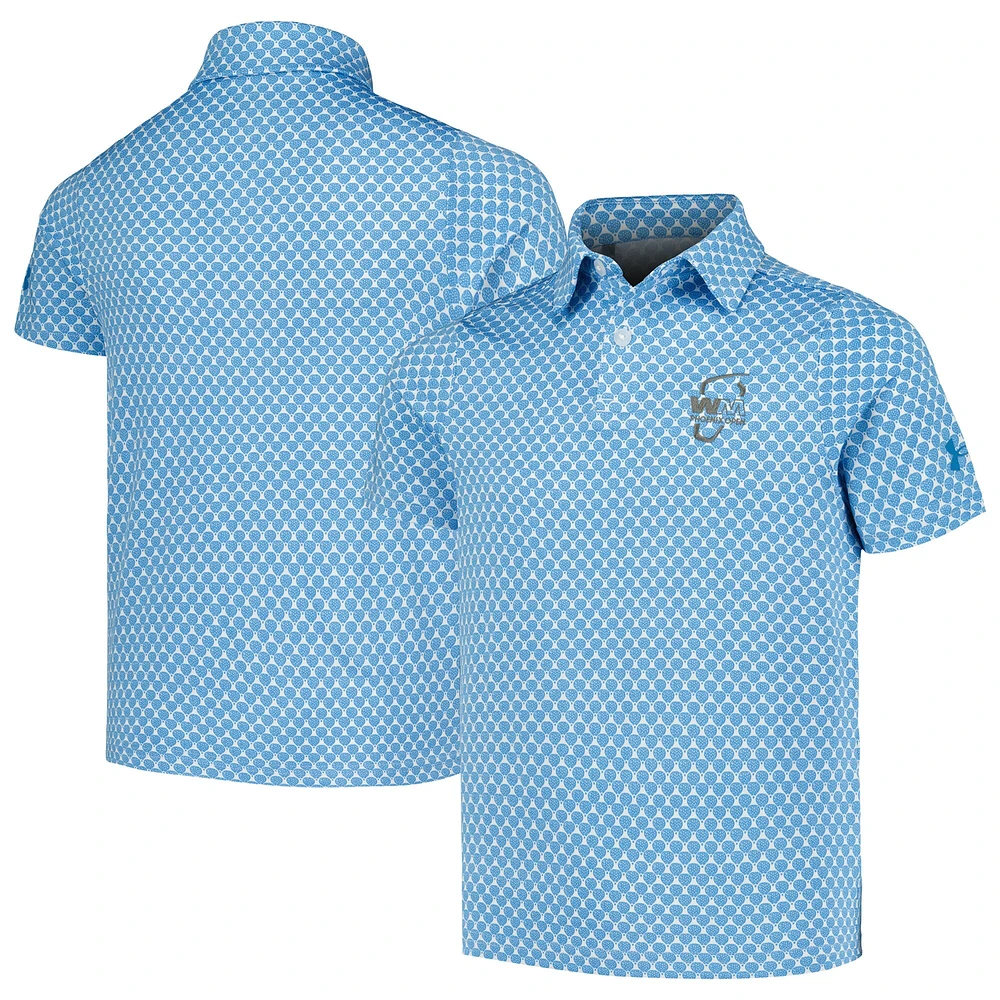 Youth Under Armour  Blue WM Phoenix Open Playoff 3.0 Balloons Micro Polo
