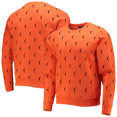 Sweat-shirt à capuche orange Logowoman de la WNBA All Over Logo