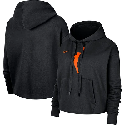 Sweat à capuche court Nike WNBA Logowoman Team 13 pour femme, noir