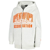 Women's The Wild Collective Heather Gray WNBA Washed Full-Zip Hoodie