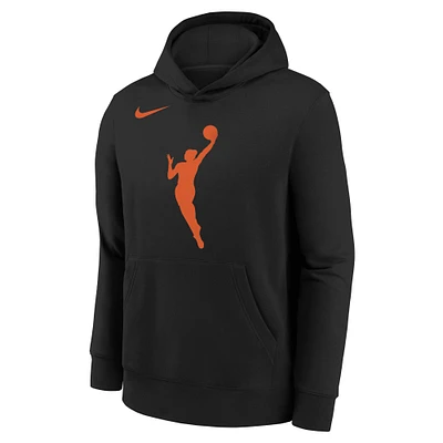 Youth Nike Black WNBA Logo Essential Team Pullover Hoodie