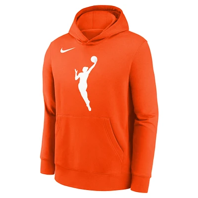 Youth Nike Orange WNBA Logo Essential Team Pullover Hoodie