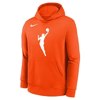 Youth Nike Orange WNBA Logo Essential Team Pullover Hoodie