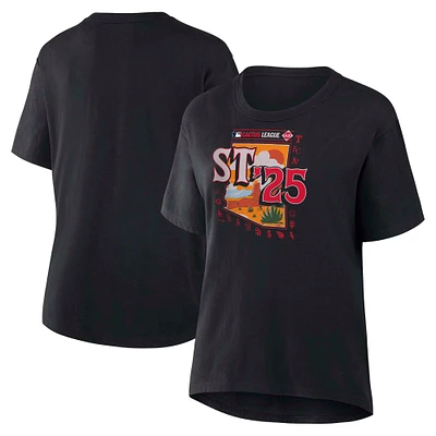 T-shirt noir pour femme Fanatics MLB 2025 Spring Training Cactus League