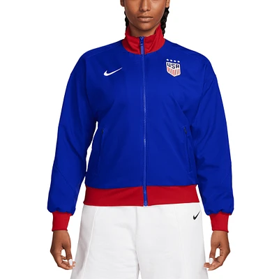 Veste entièrement zippée Nike Royal USWNT 2024 Strike Anthem pour femme
