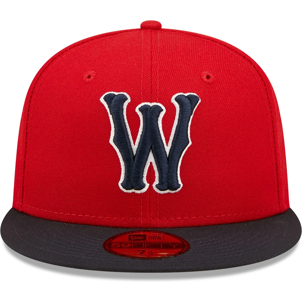 Casquette ajustée New Era Red Worcester Sox Authentic Collection Team Alternate 59FIFTY pour homme