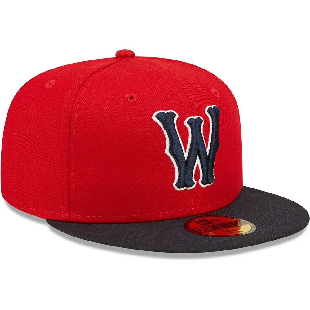 Casquette ajustée New Era Red Worcester Sox Authentic Collection Team Alternate 59FIFTY pour homme