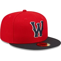 Men's New Era Red Worcester Sox Authentic Collection Team Alternate 59FIFTY Fitted Hat