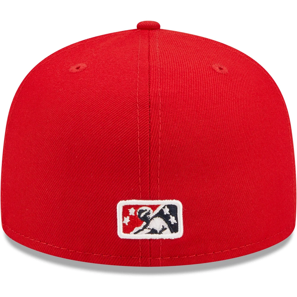 Casquette ajustée New Era Red Worcester Sox Authentic Collection Team Alternate 59FIFTY pour homme