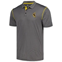 Men's Colosseum  Black Wyoming Cowboys Cameron Polo