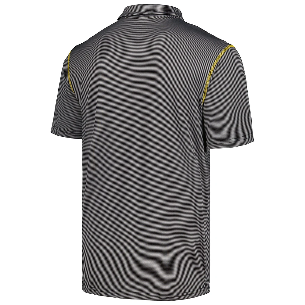 Men's Colosseum  Black Wyoming Cowboys Cameron Polo