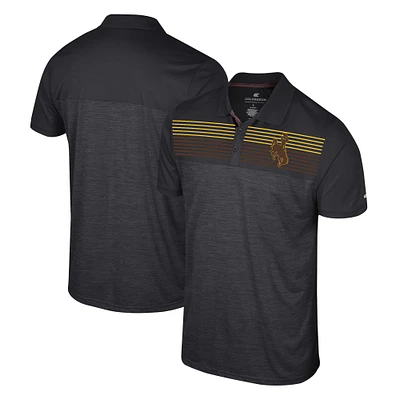 Polo Langmore Colosseum noir Wyoming Cowboys pour hommes
