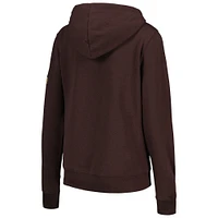 Women's Stadium Athletic Brown Wyoming Cowboys Big Logo Pullover Hoodie